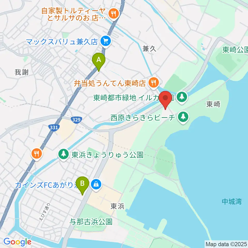 ムーンテラス東崎 Sairaiin音楽堂周辺のコンビニエンスストア一覧地図