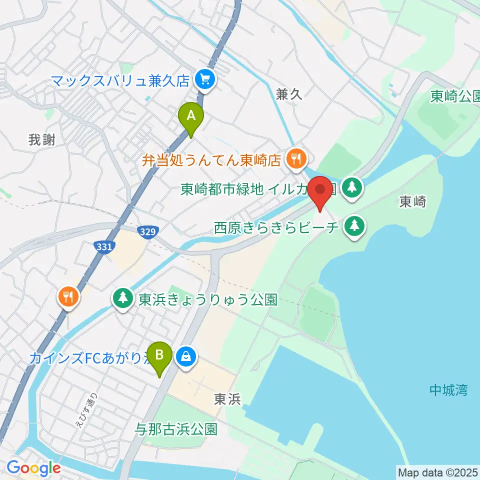 ムーンテラス東崎 Sairaiin音楽堂周辺のコンビニエンスストア一覧地図
