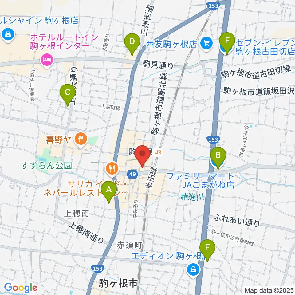 G-Studio NIRVASH周辺のコンビニエンスストア一覧地図