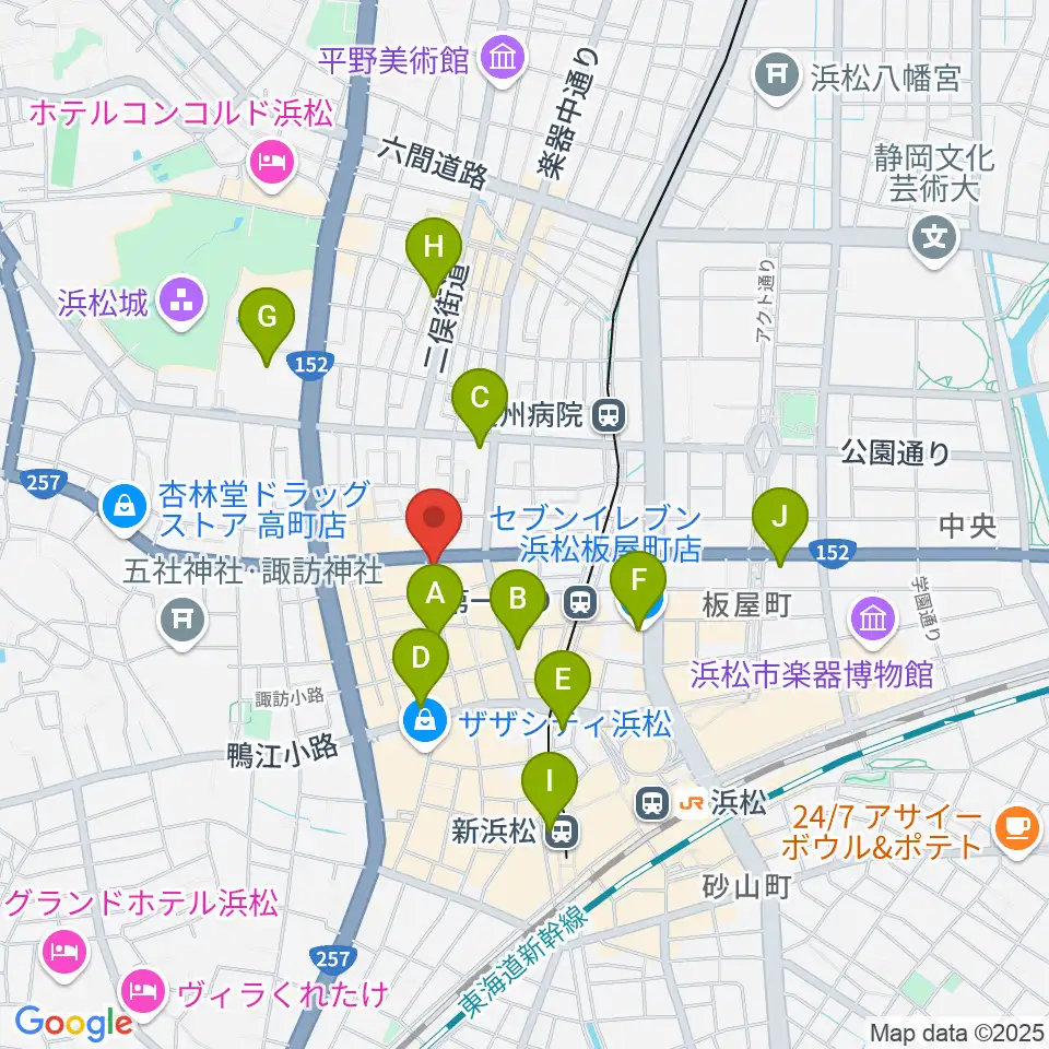 ジャズスポット アナログ周辺のコンビニエンスストア一覧地図