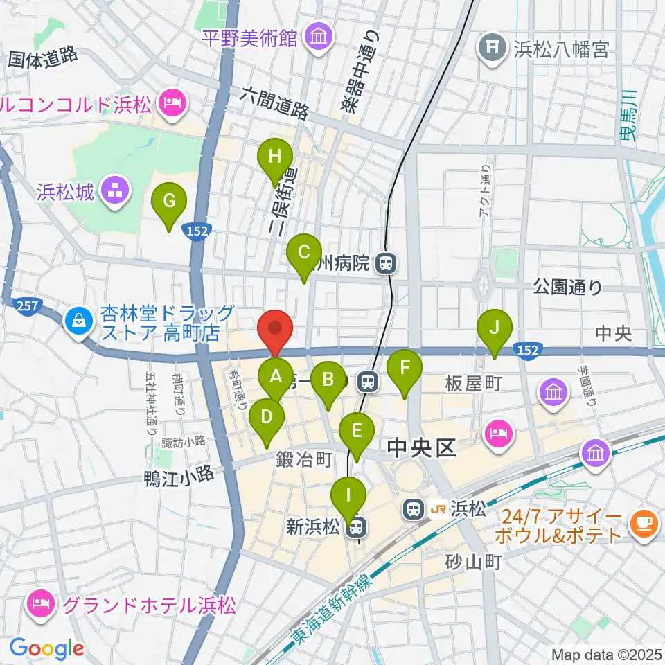 ジャズスポット アナログ周辺のコンビニエンスストア一覧地図