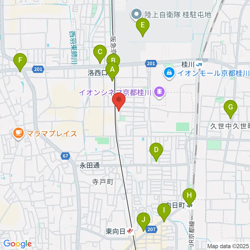 桂川ベアティホール周辺のコンビニエンスストア一覧地図