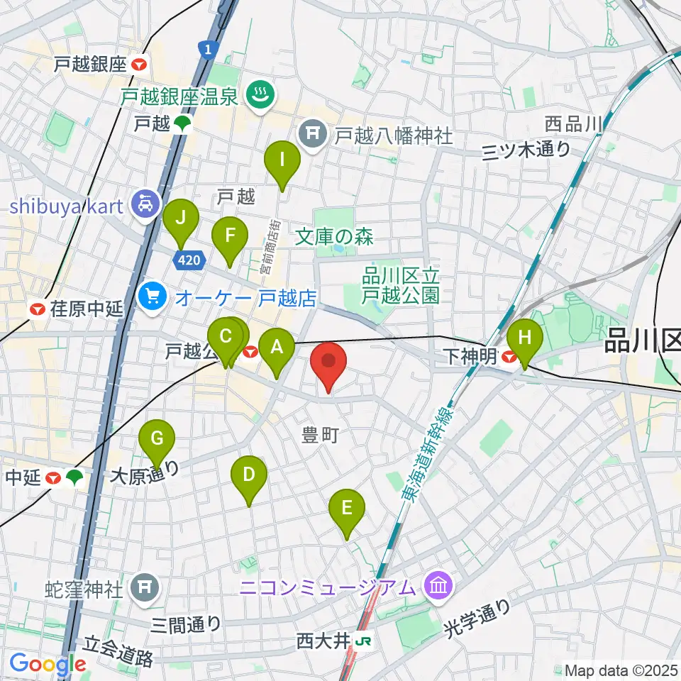 Crunch Studio周辺のコンビニエンスストア一覧地図