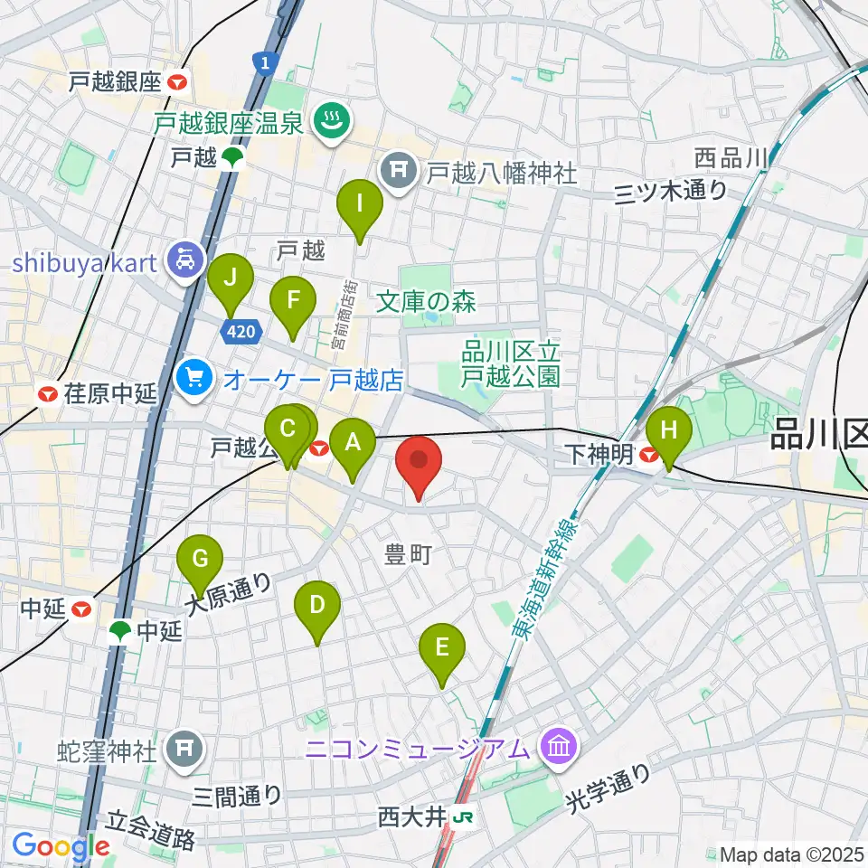 Crunch Studio周辺のコンビニエンスストア一覧地図