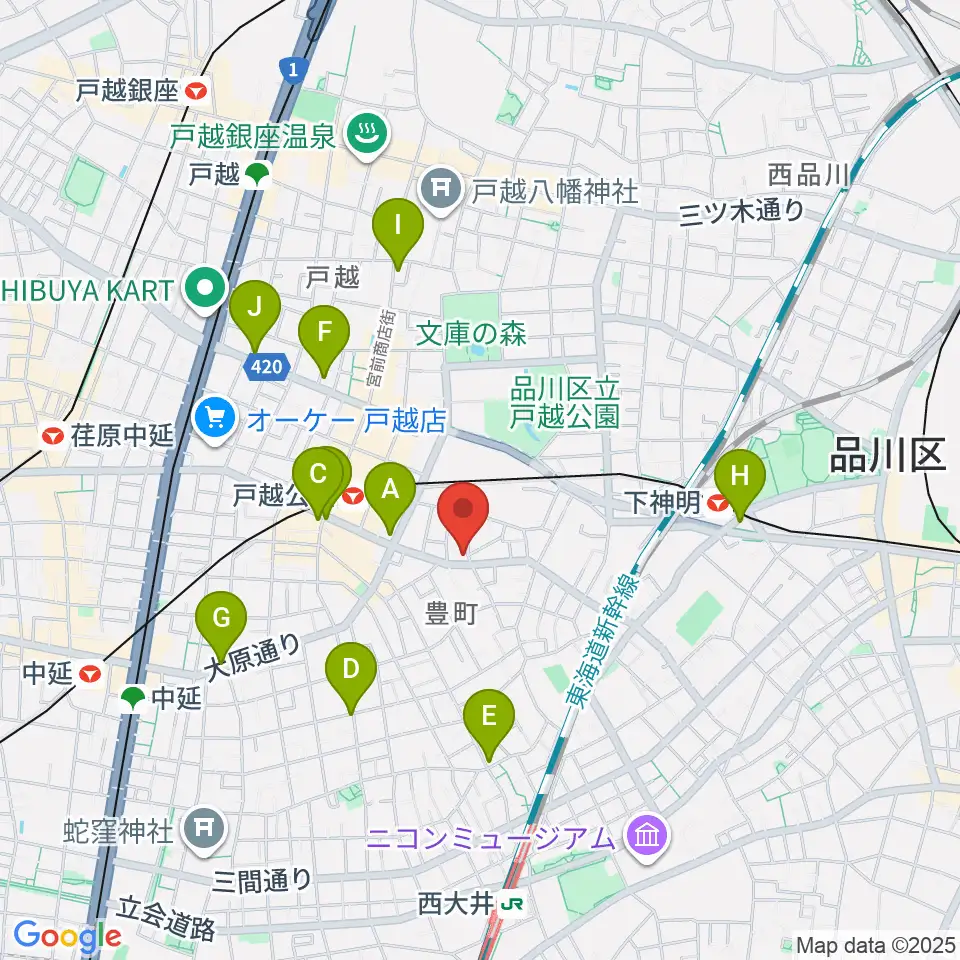 Crunch Studio周辺のコンビニエンスストア一覧地図