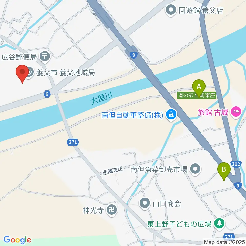 養父市立ビバホール周辺のコンビニエンスストア一覧地図