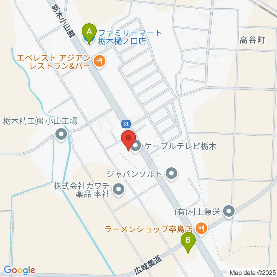 FMくらら857周辺のコンビニエンスストア一覧地図