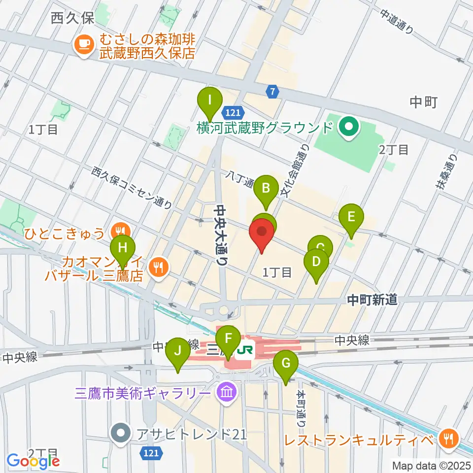 SONIDO II周辺のコンビニエンスストア一覧地図