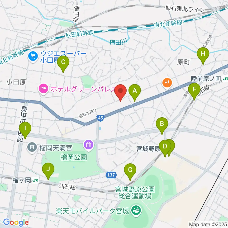 UNION / FUNNEL周辺のコンビニエンスストア一覧地図
