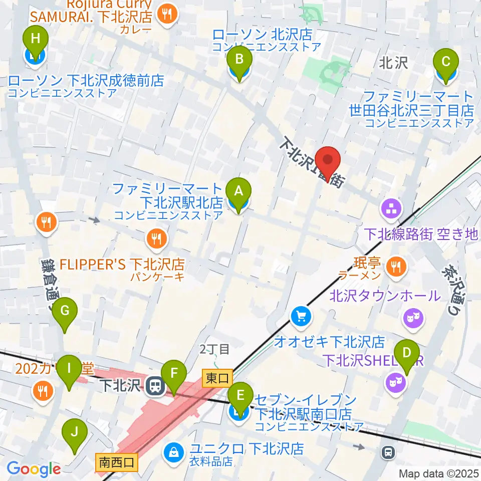 下北沢ムムリック・マーフィー周辺のコンビニエンスストア一覧地図