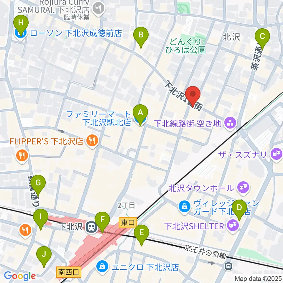 下北沢ムムリック・マーフィー周辺のコンビニエンスストア一覧地図