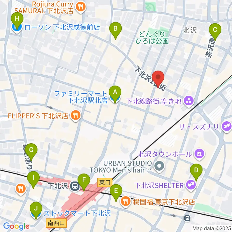 下北沢ムムリック・マーフィー周辺のコンビニエンスストア一覧地図