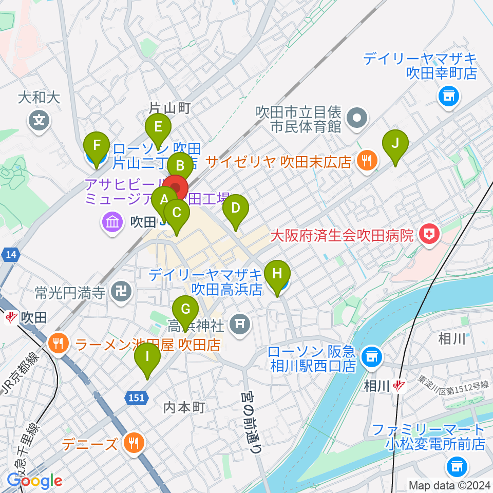 さんくすホール周辺のコンビニエンスストア一覧地図