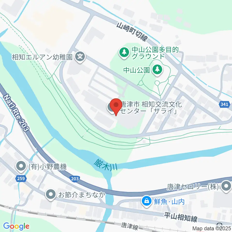 相知交流文化センター周辺のコンビニエンスストア一覧地図