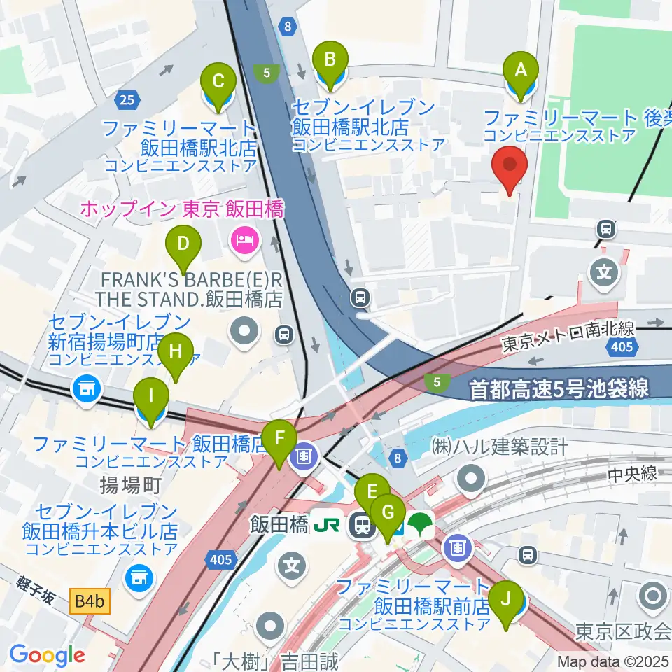 松尾弦楽器 東京店周辺のコンビニエンスストア一覧地図