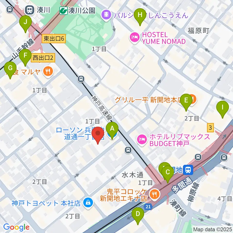 ダイヤ通音楽ホール周辺のコンビニエンスストア一覧地図