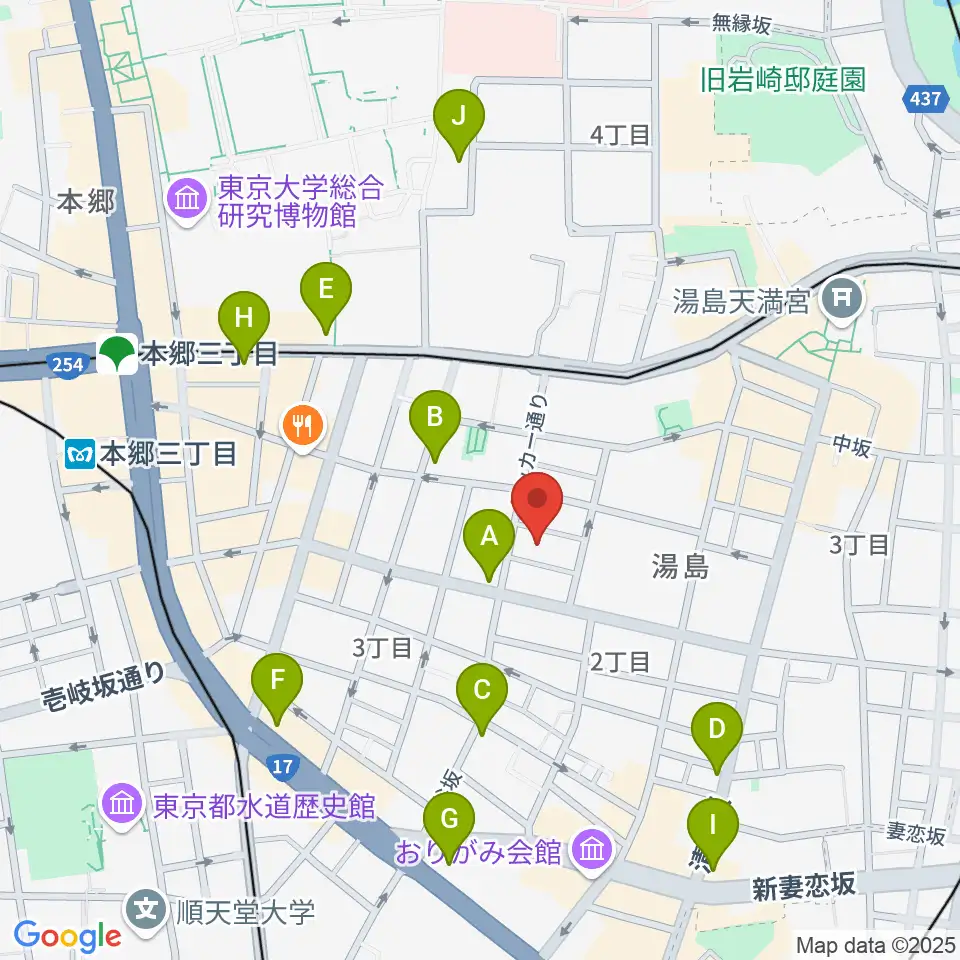 アムリタ・カスタム・ギターズ周辺のコンビニエンスストア一覧地図
