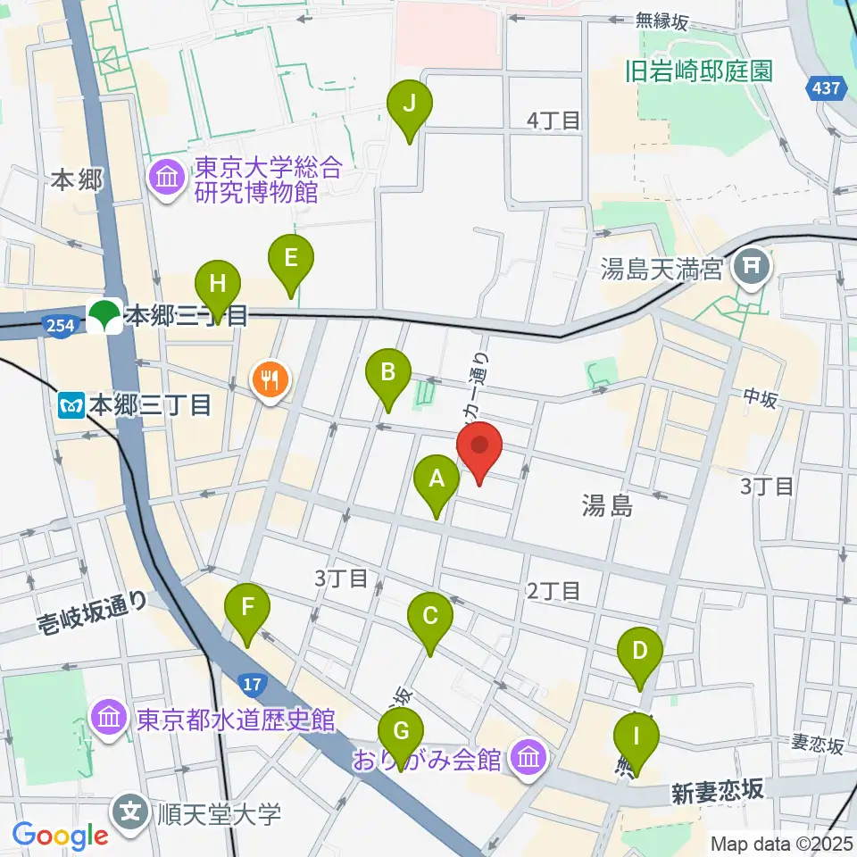 アムリタ・カスタム・ギターズ周辺のコンビニエンスストア一覧地図