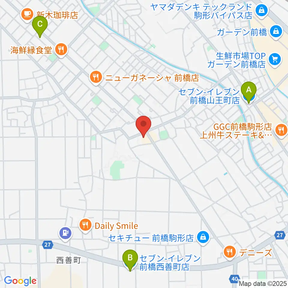 山王ホール・TMスタジオ周辺のコンビニエンスストア一覧地図