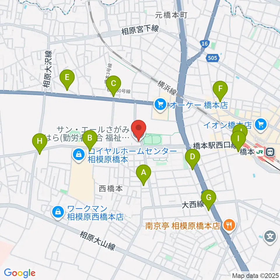 サン・エールさがみはら周辺のコンビニエンスストア一覧地図