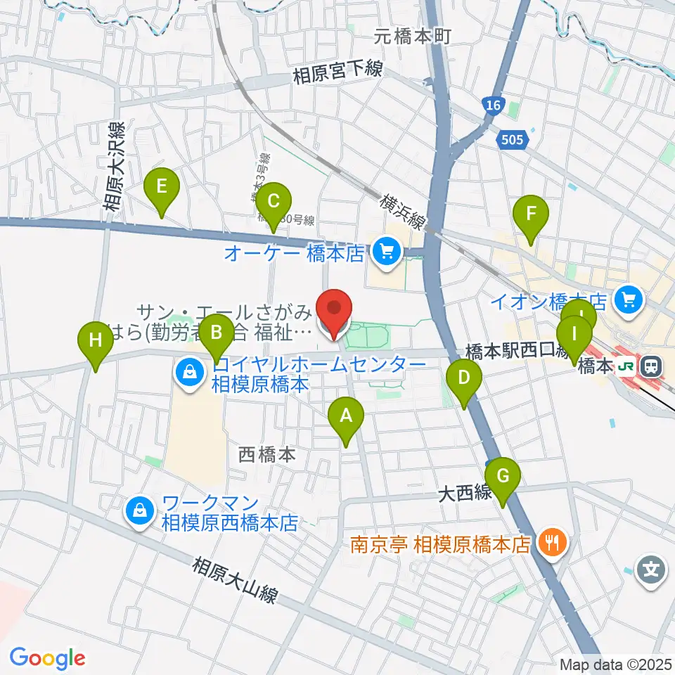 サン・エールさがみはら周辺のコンビニエンスストア一覧地図