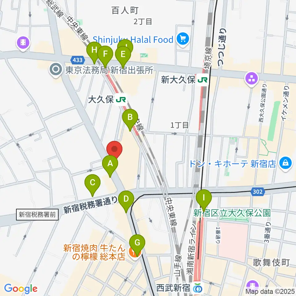 Barchie's周辺のコンビニエンスストア一覧地図