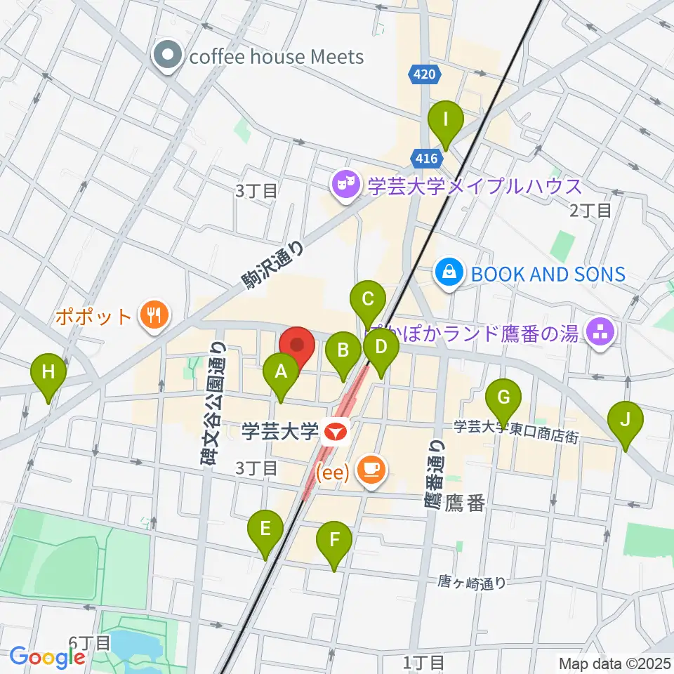 アジアンカフェ周辺のコンビニエンスストア一覧地図