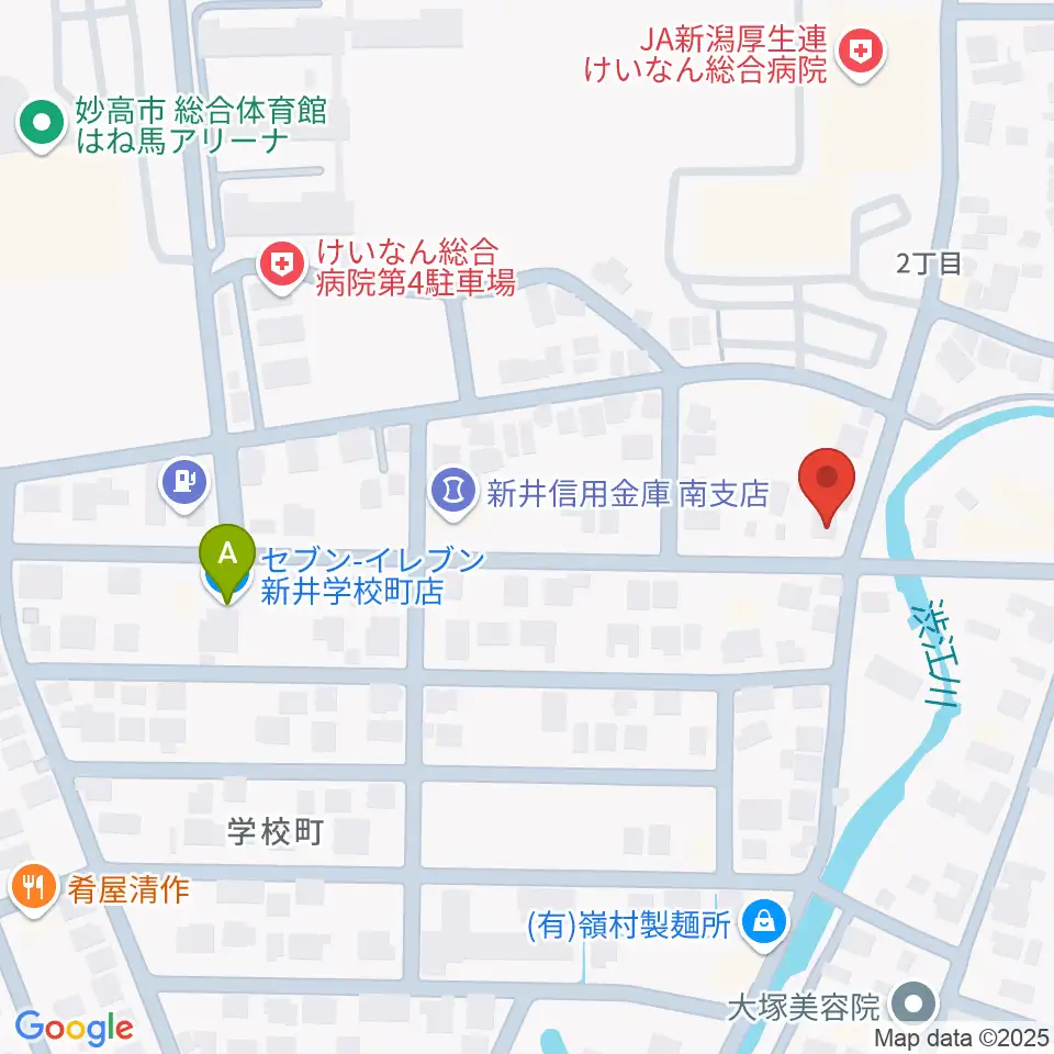 FMみょうこう周辺のコンビニエンスストア一覧地図