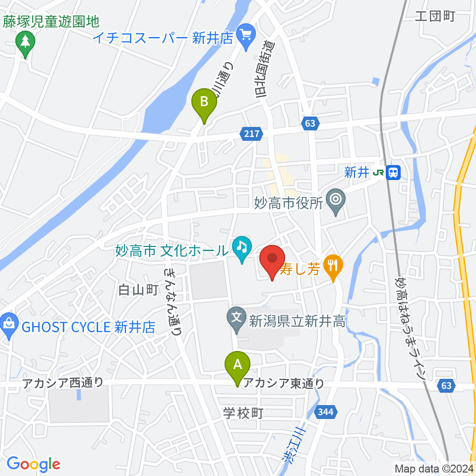 新井ふれあい会館周辺のコンビニエンスストア一覧地図