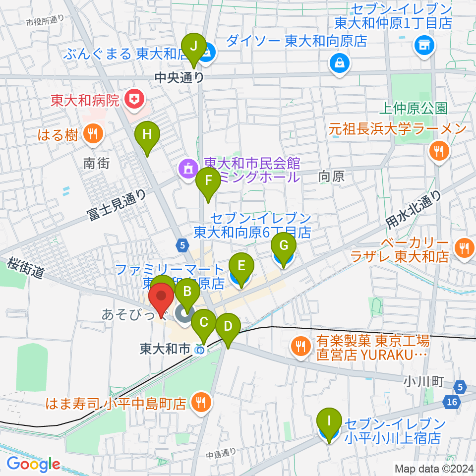 アンフィニカスタムワークス周辺のコンビニエンスストア一覧地図