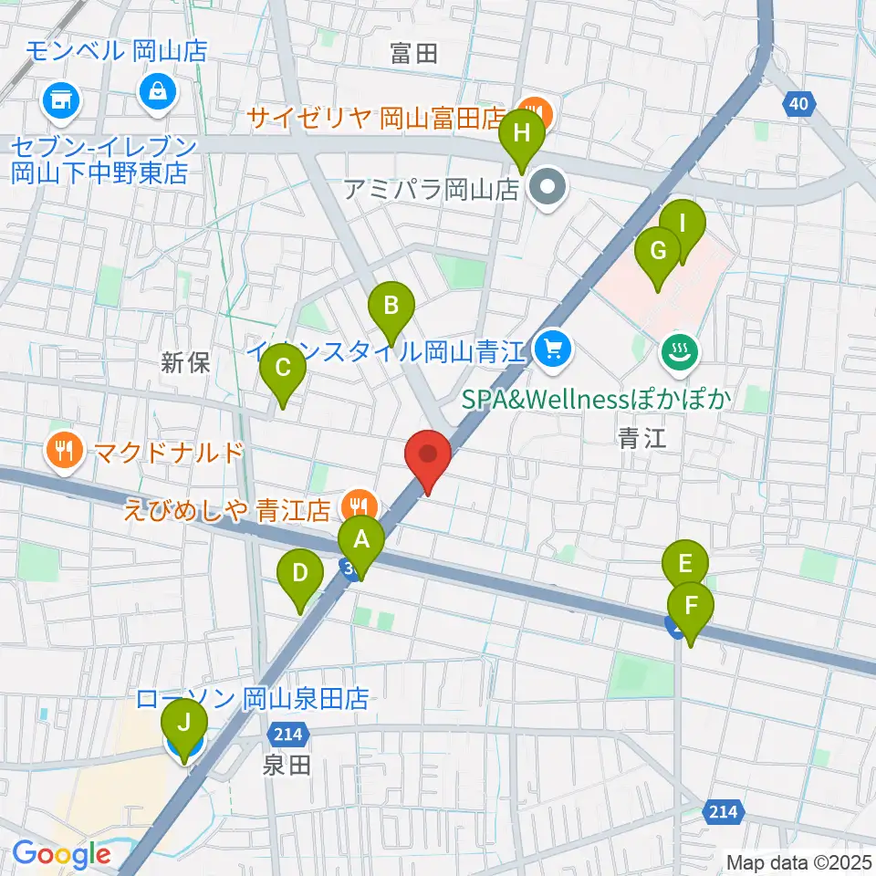 スタジオクレセント周辺のコンビニエンスストア一覧地図