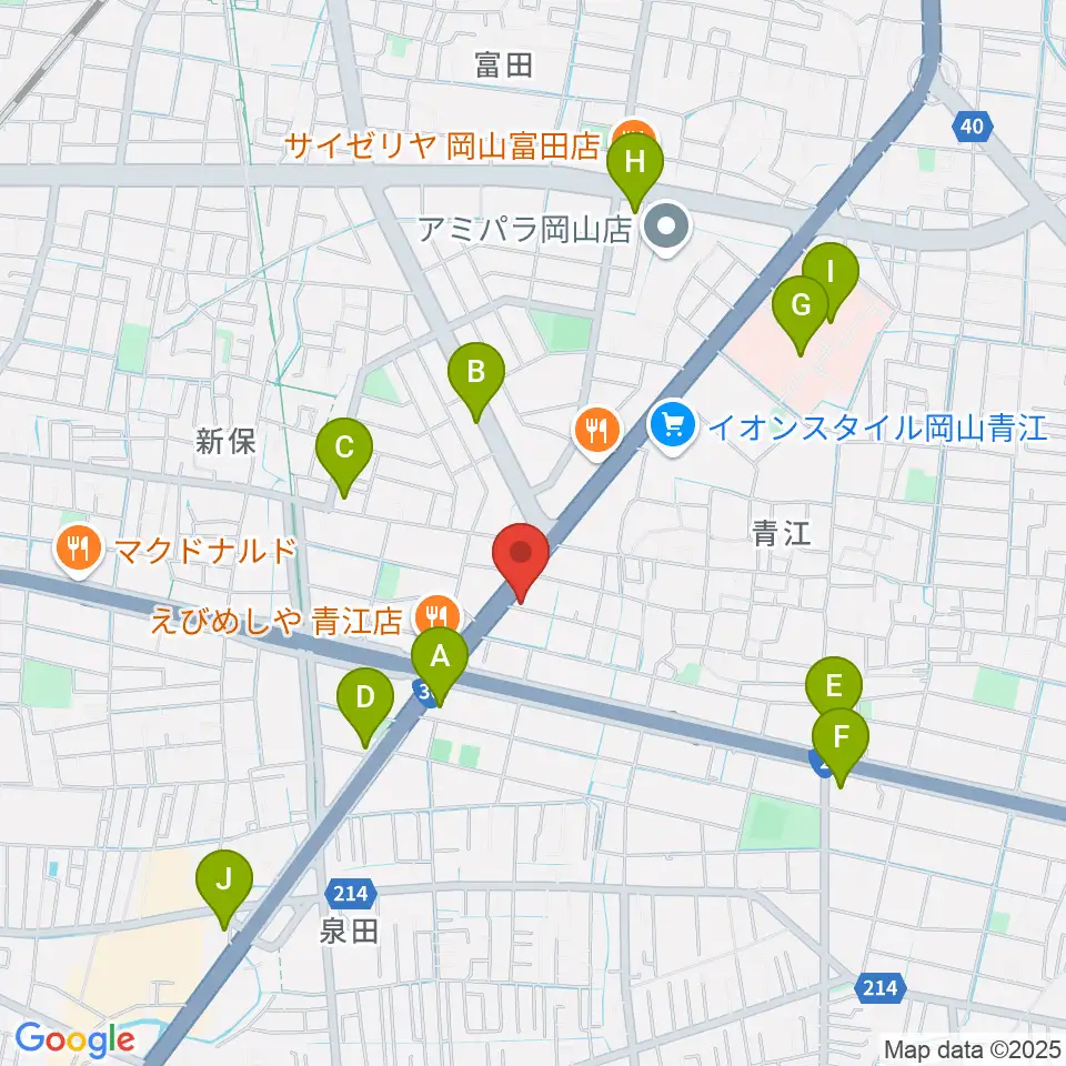スタジオクレセント周辺のコンビニエンスストア一覧地図