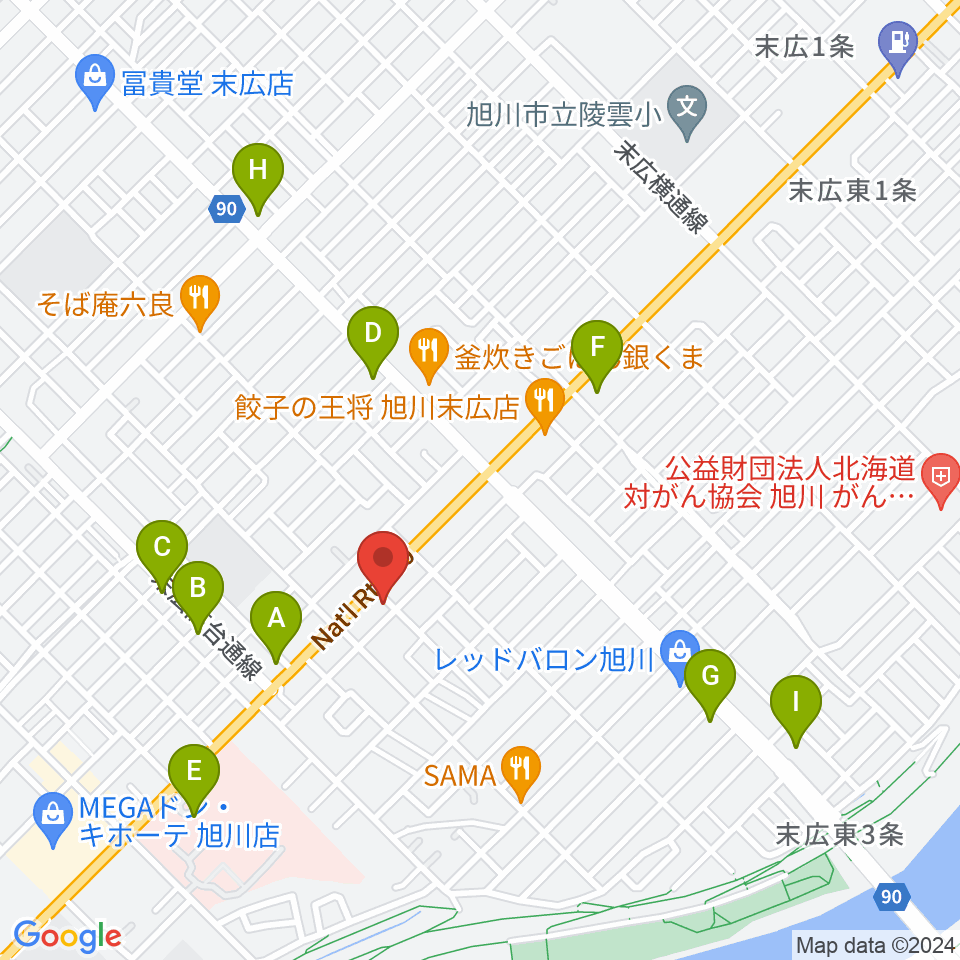 スタジオホッパー周辺のコンビニエンスストア一覧地図