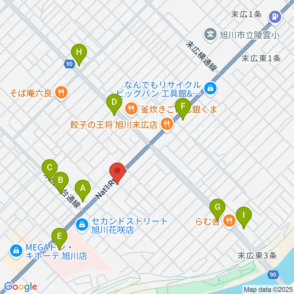 スタジオホッパー周辺のコンビニエンスストア一覧地図
