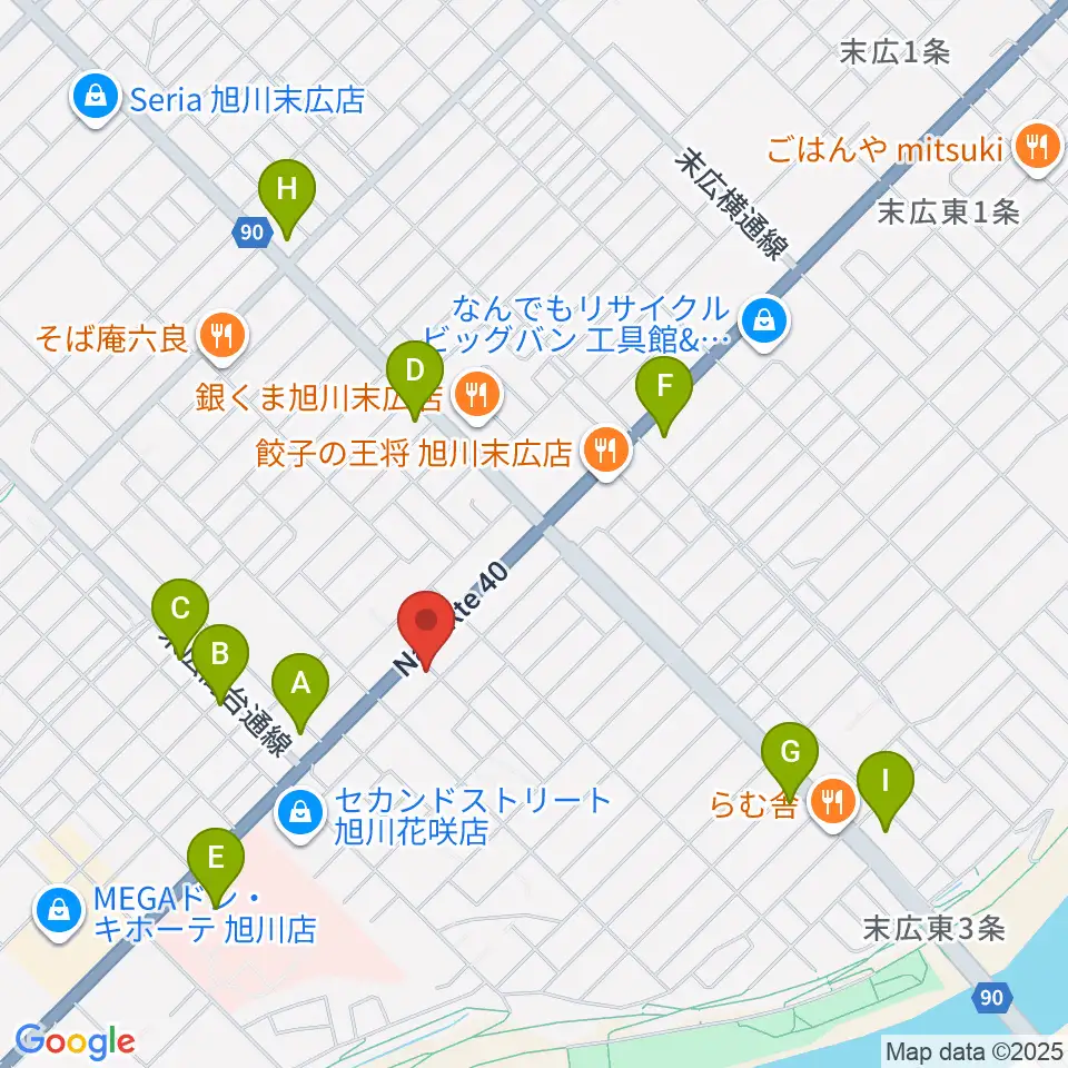 スタジオホッパー周辺のコンビニエンスストア一覧地図