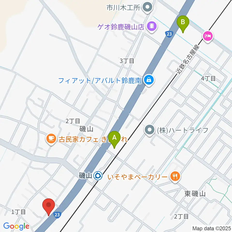 鈴鹿SOUNDSTAGE周辺のコンビニエンスストア一覧地図