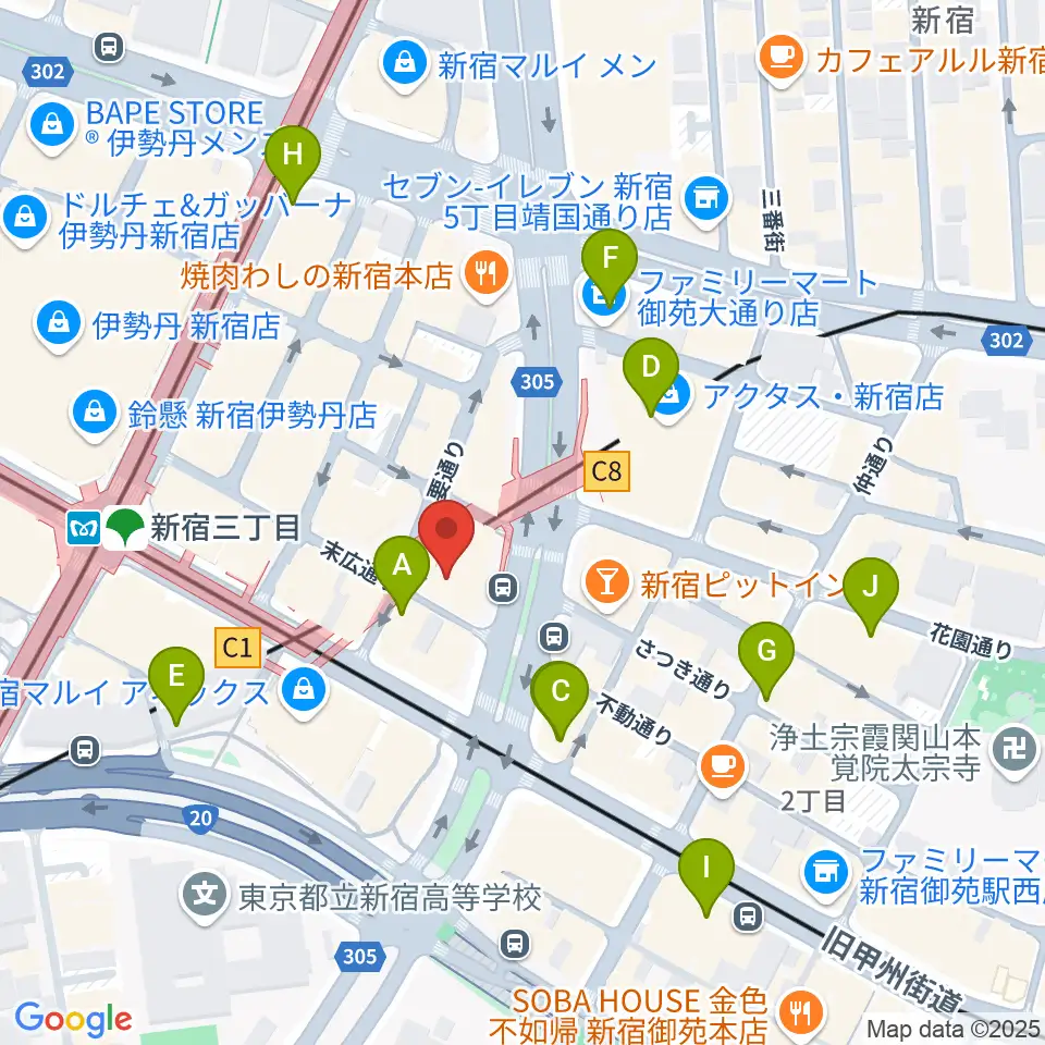 Jazz PolkaDots周辺のコンビニエンスストア一覧地図