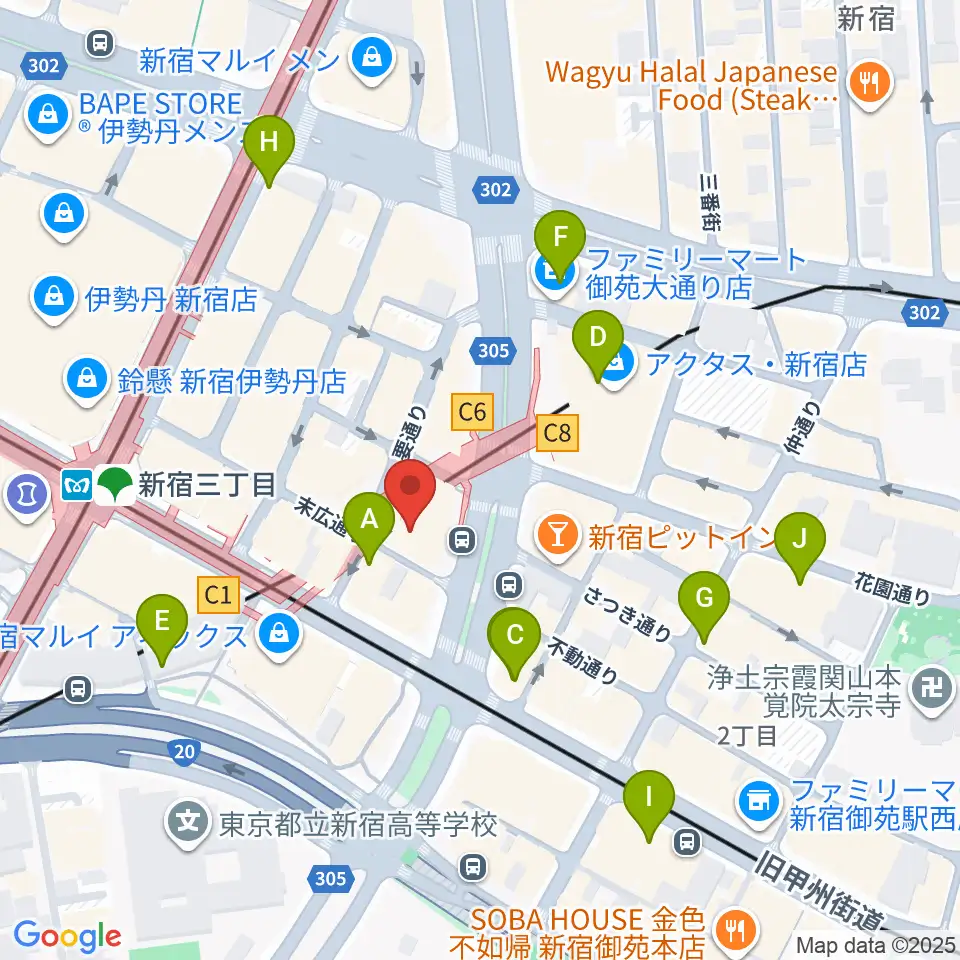 Jazz PolkaDots周辺のコンビニエンスストア一覧地図