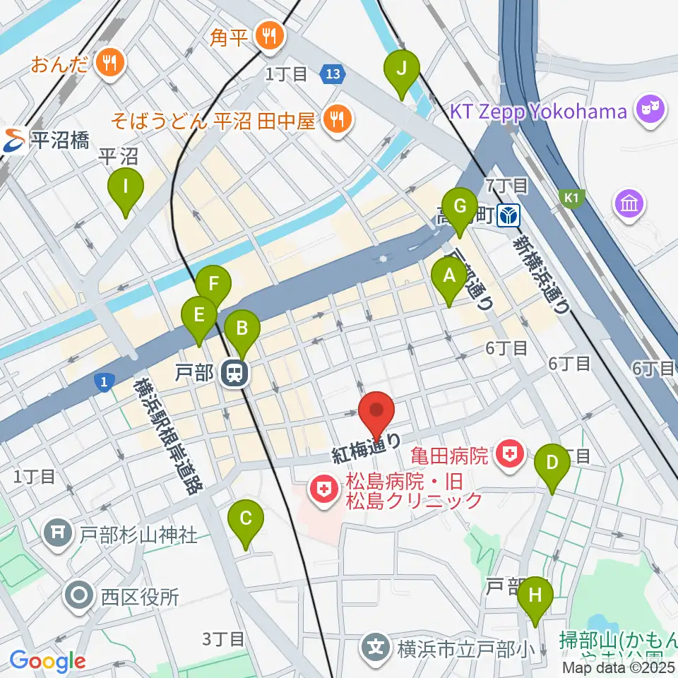 ボヌールサロン周辺のコンビニエンスストア一覧地図