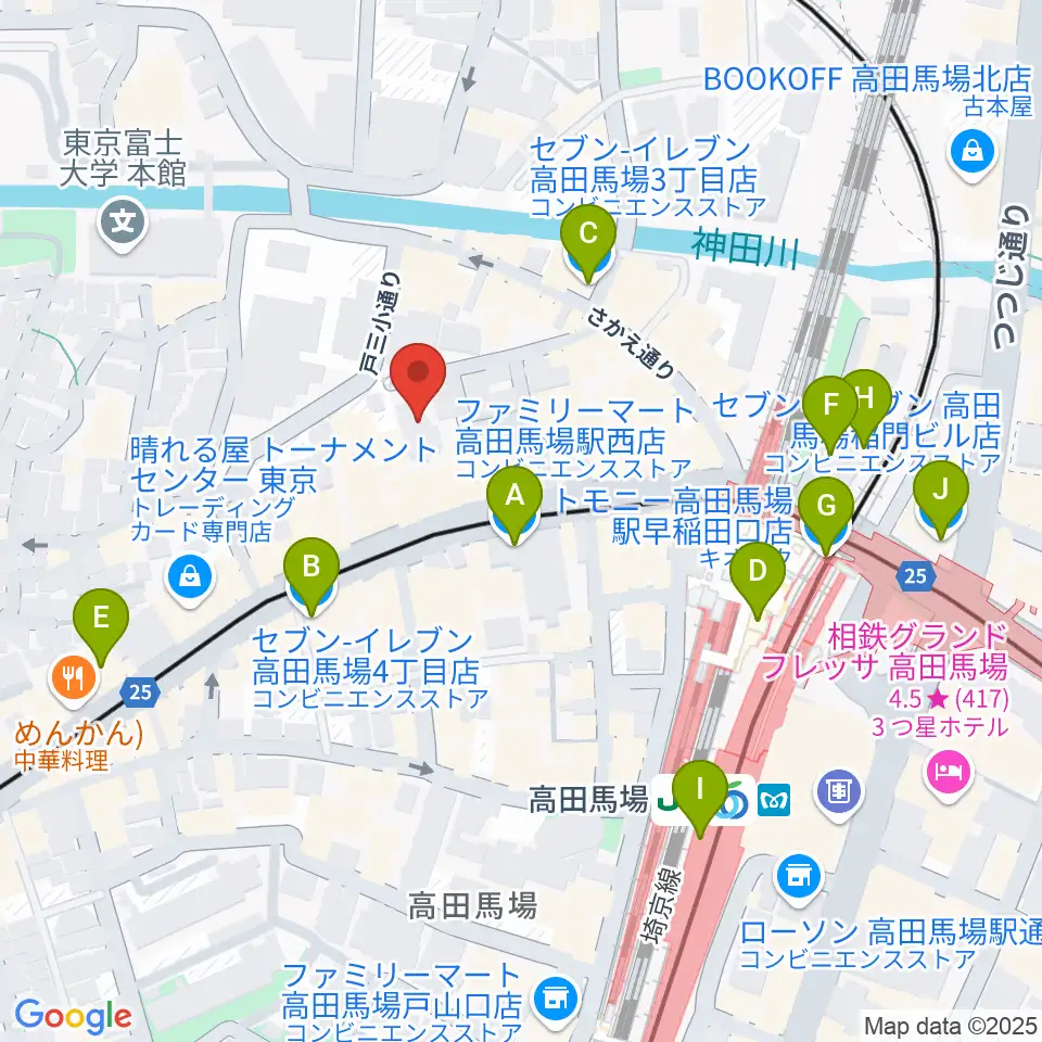 専門学校ESPエンタテインメント東京周辺のコンビニエンスストア一覧地図