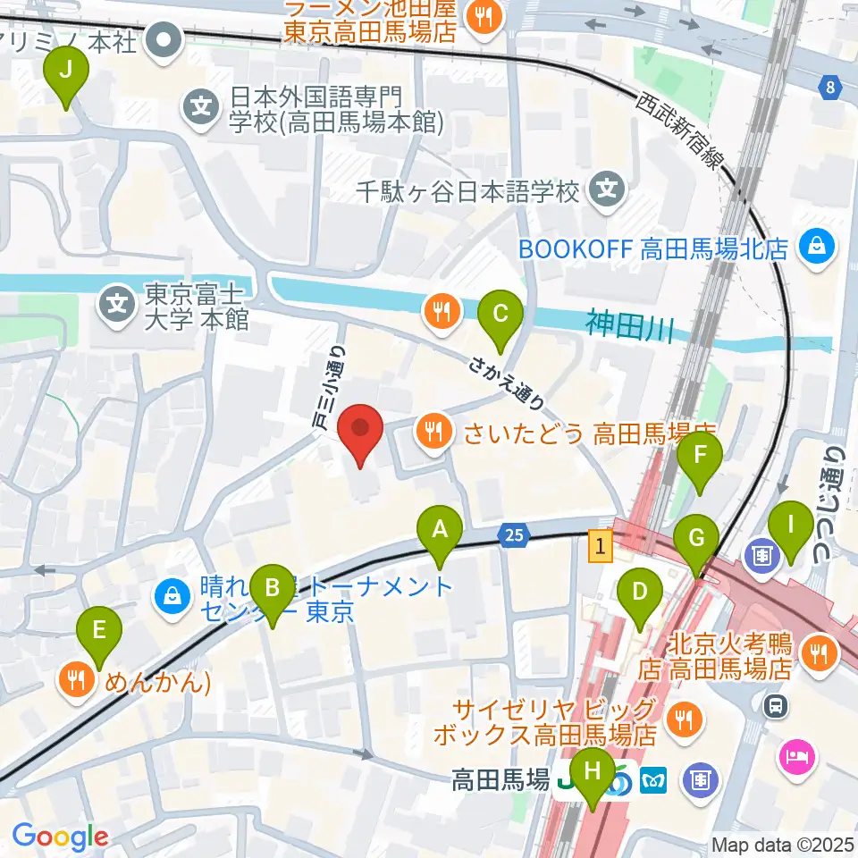 専門学校ESPエンタテインメント東京周辺のコンビニエンスストア一覧地図