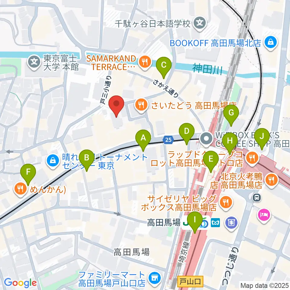 専門学校ESPエンタテインメント東京周辺のコンビニエンスストア一覧地図