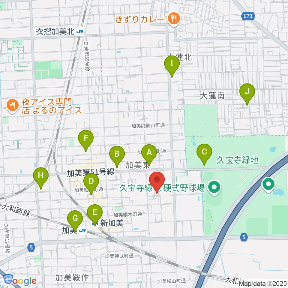 Gombo Bass Guitars周辺のコンビニエンスストア一覧地図