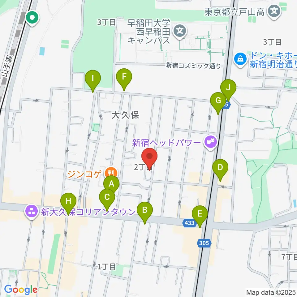 音楽センターおんがく教室周辺のコンビニエンスストア一覧地図