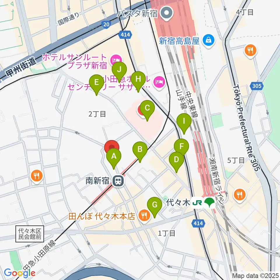 BC WORLDスタジオ周辺のコンビニエンスストア一覧地図