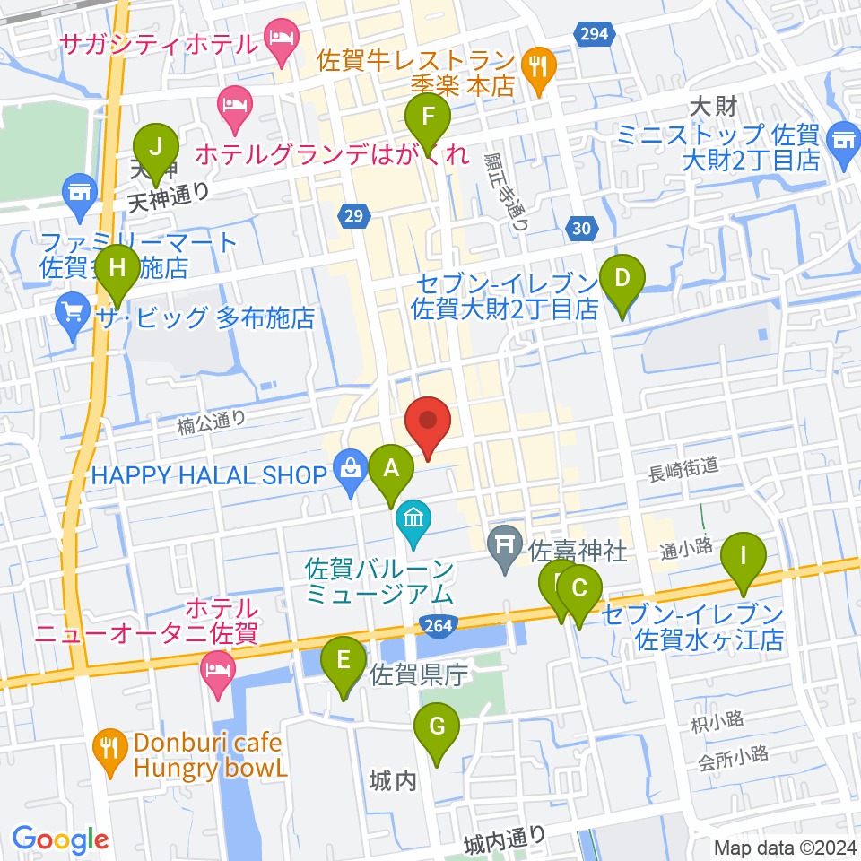 城島弘幸ギター教室周辺のコンビニエンスストア一覧地図