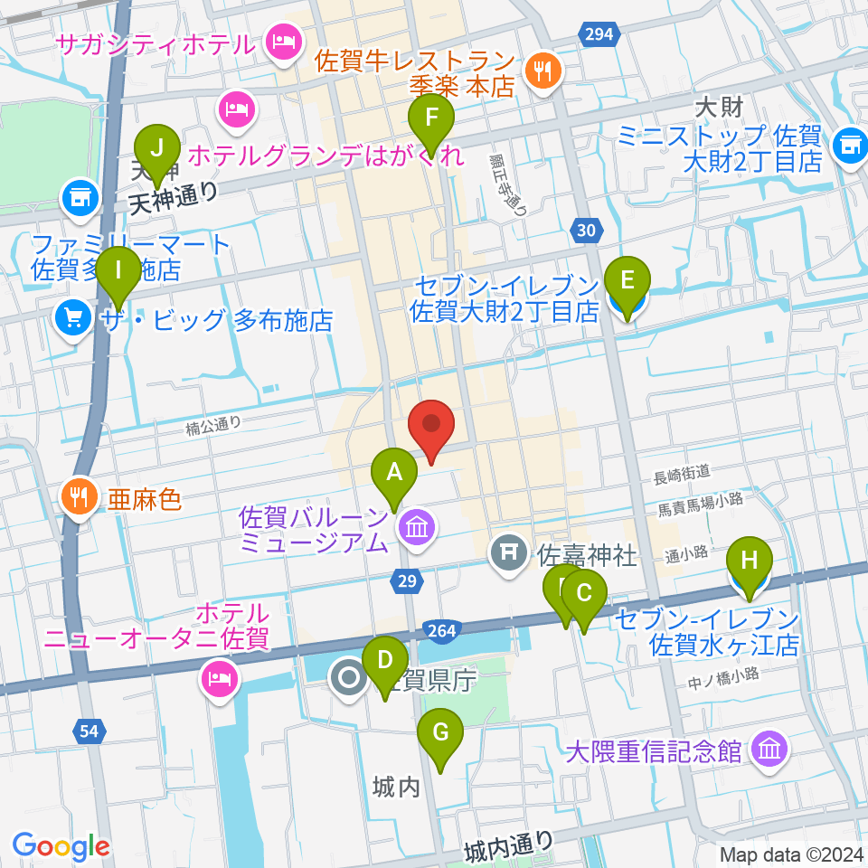 城島弘幸ギター教室周辺のコンビニエンスストア一覧地図