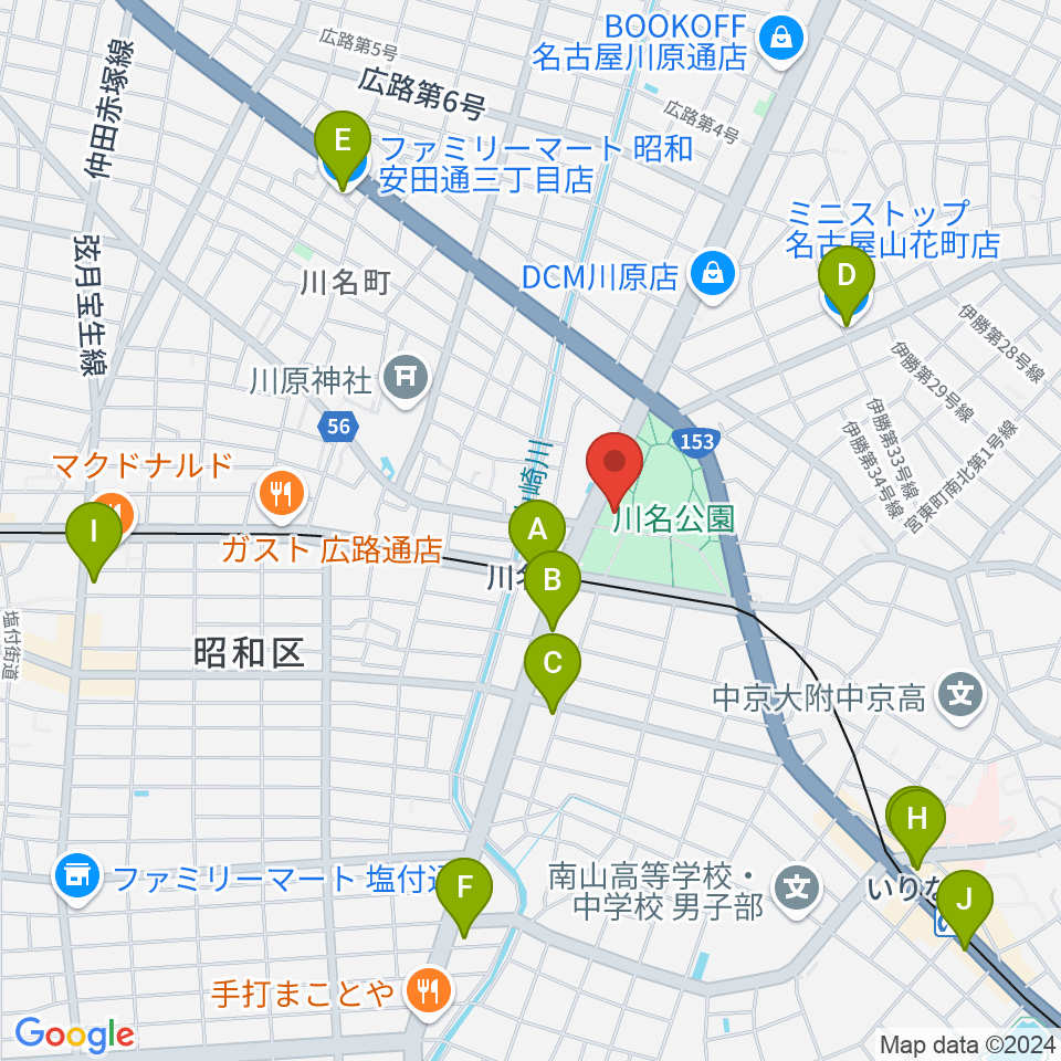 昭和文化小劇場周辺のコンビニエンスストア一覧地図