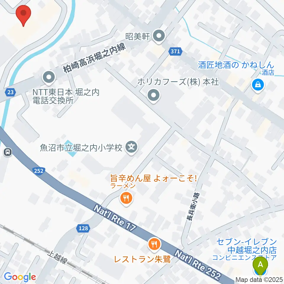 FMうおぬま周辺のコンビニエンスストア一覧地図