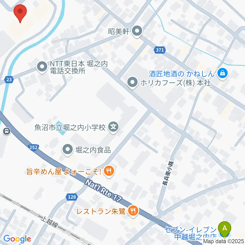 FMうおぬま周辺のコンビニエンスストア一覧地図